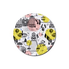 The Park  Pattern Design Rubber Coaster (round) 