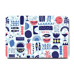 Vector Illustrated Pattern Design Small Doormat 