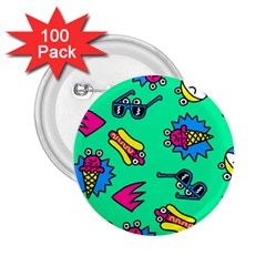 Pattern Adweeksummer 2 25  Buttons (100 Pack) 