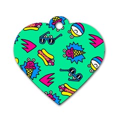 Pattern Adweeksummer Dog Tag Heart (two Sides)