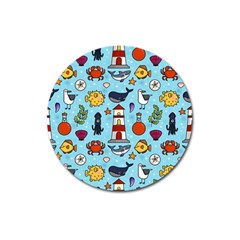 Surface Pattern Design Magnet 3  (round)