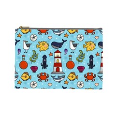 Surface Pattern Design Cosmetic Bag (large) by Sudhe