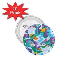 Pattern Hotdogtrap 1 75  Buttons (10 Pack)