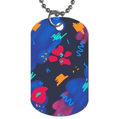 Patterns Rosebuds Dog Tag (two Sides)