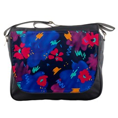 Patterns Rosebuds Messenger Bag by Sudhe