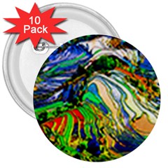 Artistic Nature Painting 3  Buttons (10 Pack) 