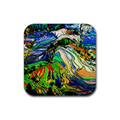 Artistic Nature Painting Rubber Coaster (square) 