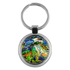 Artistic Nature Painting Key Chain (round)