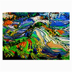 Artistic Nature Painting Large Glasses Cloth