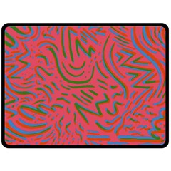 Pattern Saying Wavy Fleece Blanket (large)  by Sudhe