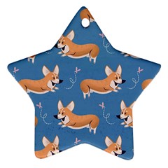 Corgi Patterns Ornament (star)