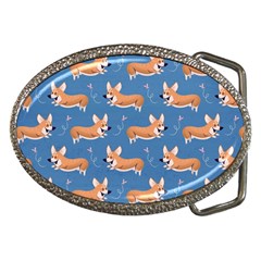 Corgi Patterns Belt Buckles