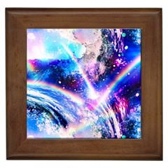 Crystal Wave Pattern Design Framed Tile