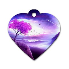 Fantasy World Dog Tag Heart (one Side)