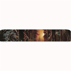 Sunset In The Frozen Winter Forest Small Bar Mats