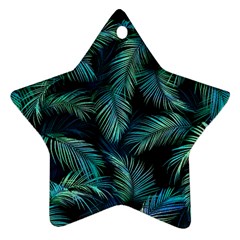 Palms Pattern Design Ornament (star)