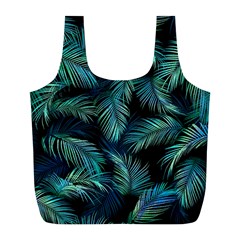 Palms Pattern Design Full Print Recycle Bag (l) by Sudhe