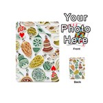 Surface Pattern  Vintage Christmas Ornaments Playing Cards 54 Designs (Mini) Front - HeartJ