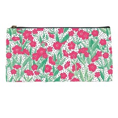 Flora Floral Flower Flowers Pattern Pencil Cases