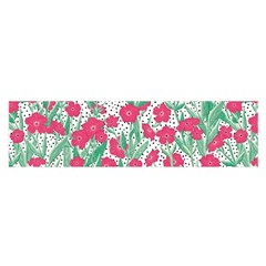 Flora Floral Flower Flowers Pattern Satin Scarf (oblong)