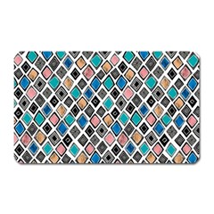 Diamond Shapes Pattern Magnet (rectangular)