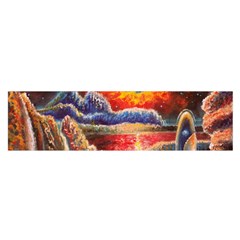 Sci Fi  Landscape Painting Satin Scarf (oblong) by Sudhe