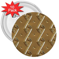 Gold Background 3d 3  Buttons (10 Pack) 