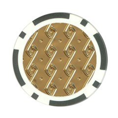Gold Background 3d Poker Chip Card Guard