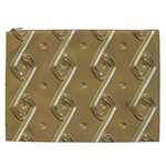 Gold Background 3d Cosmetic Bag (XXL) Front