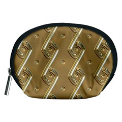 Gold Background 3d Accessory Pouch (medium) by Mariart