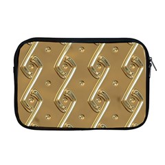 Gold Background 3d Apple Macbook Pro 17  Zipper Case by Mariart