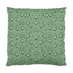 Baroque Green Pearls Ornate Bohemian Standard Cushion Case (two Sides) by pepitasart