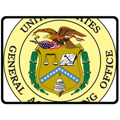 Seal Of United States General Accounting Office, 1921-2004 Fleece Blanket (large)  by abbeyz71