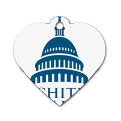 Logo Of United States Architect Of The Capitol Dog Tag Heart (one Side) by abbeyz71