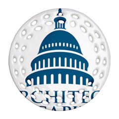 Logo Of United States Architect Of The Capitol Ornament (round Filigree) by abbeyz71