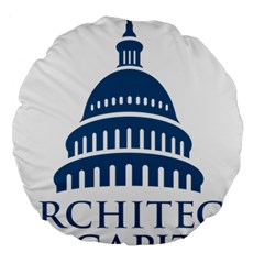 Logo Of United States Architect Of The Capitol Large 18  Premium Round Cushions by abbeyz71