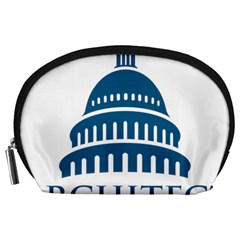 Logo Of United States Architect Of The Capitol Accessory Pouch (large) by abbeyz71