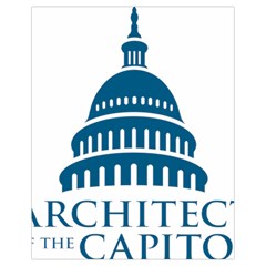 Logo Of United States Architect Of The Capitol Drawstring Bag (small) by abbeyz71