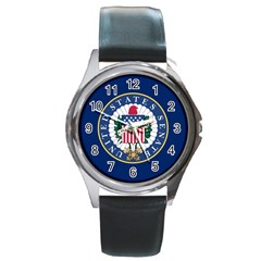 Flag Of The United States Senate Round Metal Watch by abbeyz71