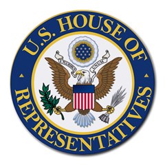 Seal Of United States House Of Representatives Round Mousepads by abbeyz71