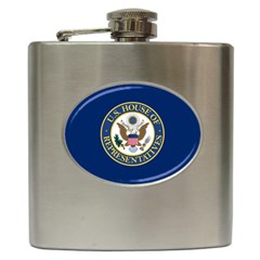 Flag Of United States House Of Representatives Hip Flask (6 Oz) by abbeyz71