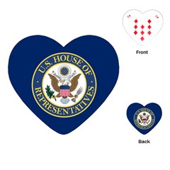 Flag Of United States House Of Representatives Playing Cards Single Design (heart) by abbeyz71