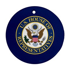 Flag Of United States House Of Representatives Round Ornament (two Sides) by abbeyz71