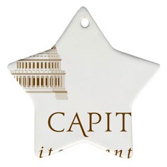 Logo Of U S  Capitol Visitor Center Ornament (star) by abbeyz71