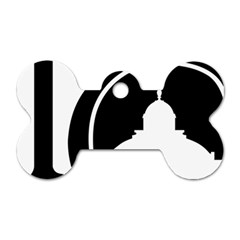 Logo Of Library Of Congress Dog Tag Bone (one Side) by abbeyz71