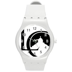 Logo Of Library Of Congress Round Plastic Sport Watch (m) by abbeyz71