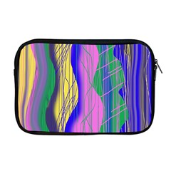 Wavy Scribble Abstract Apple Macbook Pro 17  Zipper Case by bloomingvinedesign