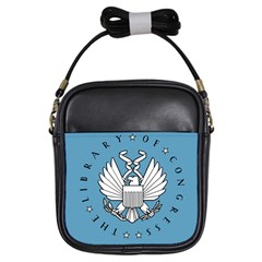 Flag Of Library Of Congress Girls Sling Bag by abbeyz71