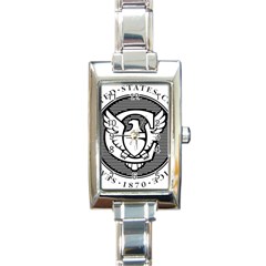 Seal Of United States Copyright Office Rectangle Italian Charm Watch by abbeyz71