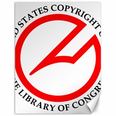 Logo & Seal Of United States Copyright Office, 1978-2003 Canvas 12  X 16  by abbeyz71
